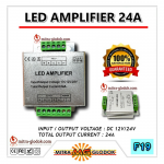 RGBW Amplifier 24A DC 12V-24V - LED Strip Controller - Penguat Sinyal | Alumunium